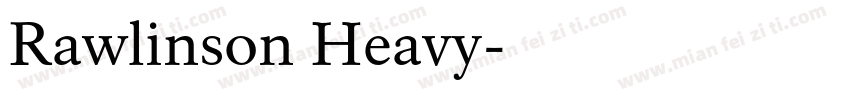 Rawlinson Heavy字体转换